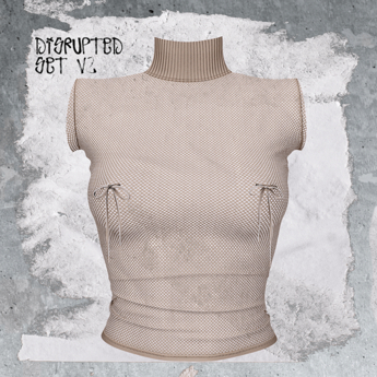 Second Life Marketplace - +WORN+ Disruption Top FISHNET NUDE